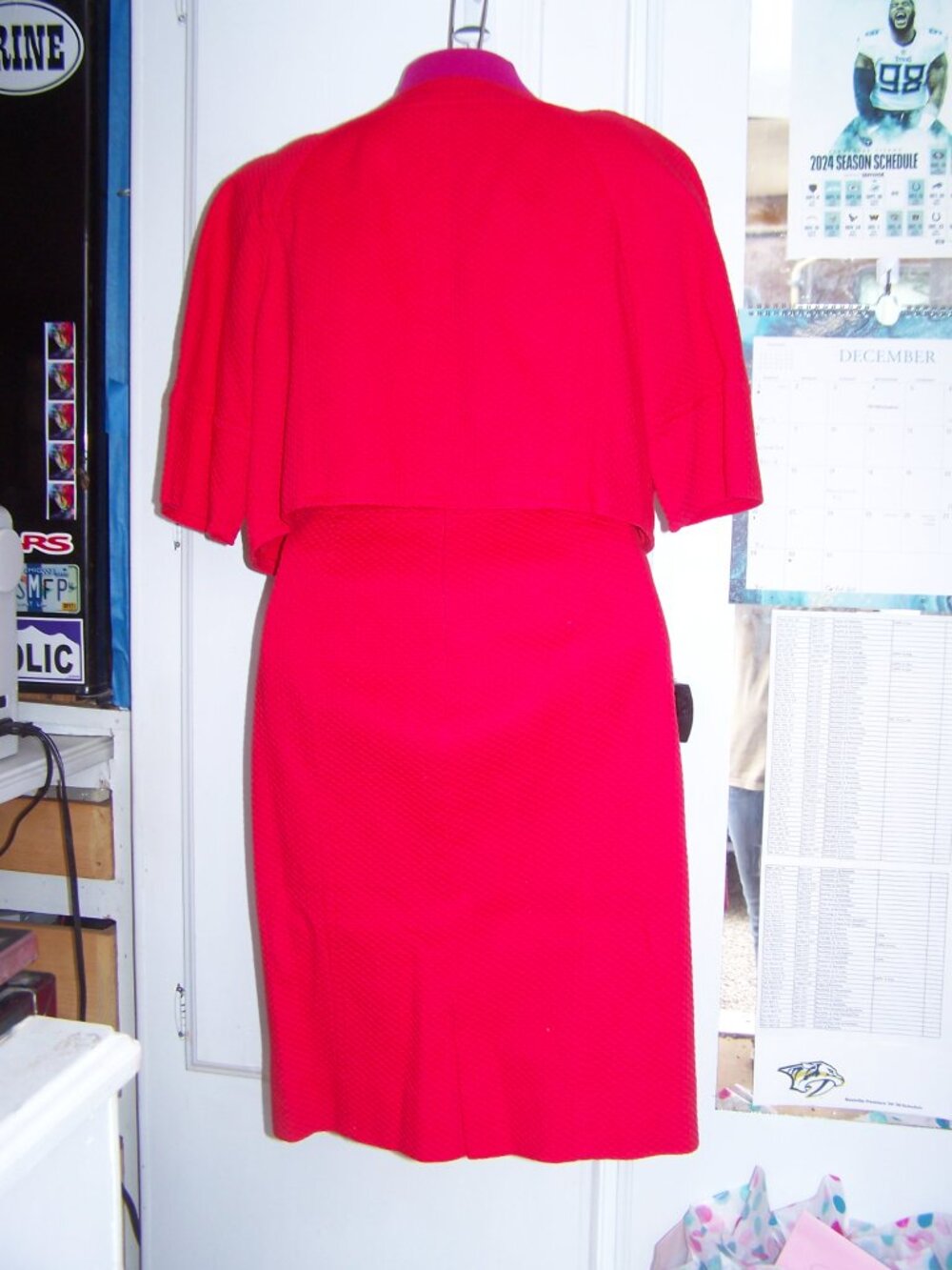 Adrianna Papell 2pc Sheath Dress & Short Jacket Set Sz 12 - Picture 4 of 12